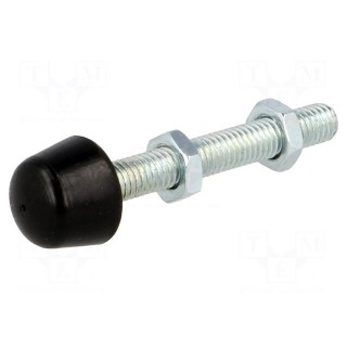 Clamping bolt | Thread: M5 | Base dia: 9mm | Kind of tip: rounded