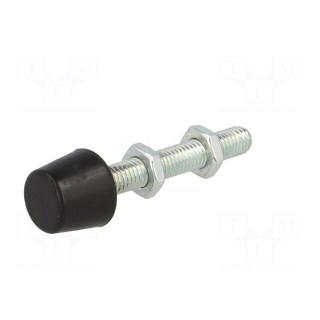 Clamping bolt | Thread: M8 | Base dia: 16mm | Kind of tip: flat