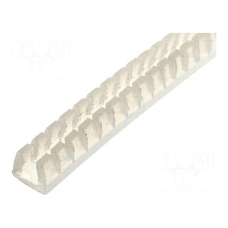 Hole and edge shield | polyetylene | L: 10m | natural | H: 5.7mm
