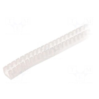 Hole and edge shield | polyetylene | L: 10m | natural | H: 6.5mm