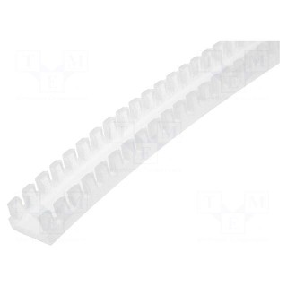 Hole and edge shield | polyamide | L: 25m | natural | -60÷95°C | UL94HB