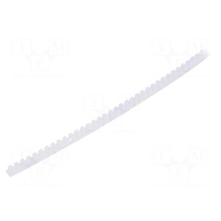 Hole and edge shield | PTFE | L: 3m | natural | Panel thick: 0.4÷1.3mm
