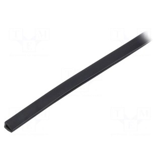 Hole and edge shield | PVC | L: 75m | black | -65÷105°C | flexible