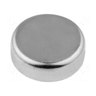 Magnet: permanent | hard ferrite | H: 7mm | 40N | Ø: 25mm