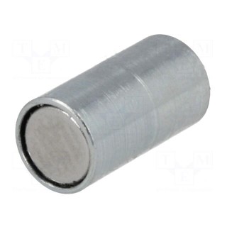 Magnet: permanent | neodymium | H: 11.5mm | 5N | Ø: 6mm | Thread len: 6mm