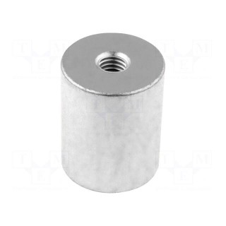 Magnet: permanent | neodymium | H: 20mm | 8N | Ø: 8mm | Enclos.mat: steel