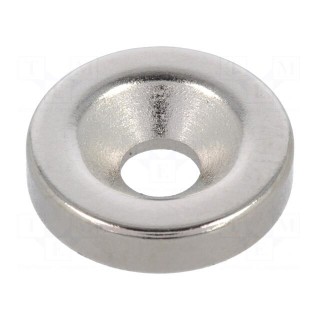 Magnet: permanent | neodymium | H: 3.5mm | 29N | Ø: 15mm
