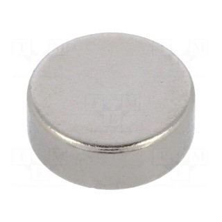 Magnet: permanent | neodymium | H: 3mm | 13N | Ø: 8mm