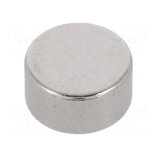 Magnet: permanent | neodymium | H: 3mm | 7.5N | Ø: 6mm
