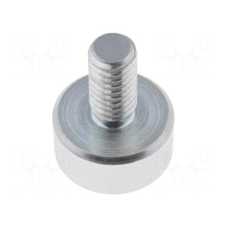 Magnet: permanent | neodymium | H: 4.5mm | 25N | Ø: 10mm | Ext.thread: M4