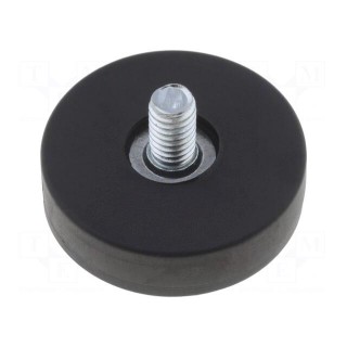 Magnet: permanent | neodymium | H: 6mm | 80N | Ø: 22mm | Enclos.mat: steel