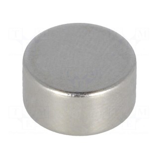 Magnet: permanent | neodymium | Ø10x5mm | NdFeB | 350mT