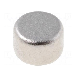 Magnet: permanent | neodymium | Ø3x2mm | NdFeB | 250mT