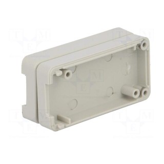 Enclosure: for USB | X: 25mm | Y: 50mm | Z: 15.5mm | ABS | grey