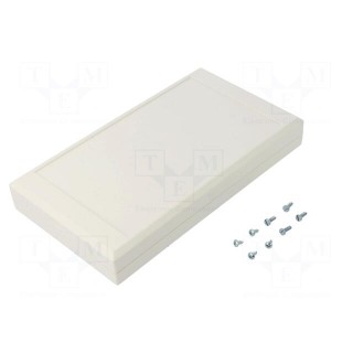Enclosure: multipurpose | X: 112mm | Y: 200mm | Z: 31mm | ABS | white