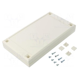 Enclosure: multipurpose | X: 112mm | Y: 200mm | Z: 31mm | ABS | white