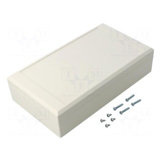 Enclosure: multipurpose | X: 112mm | Y: 200mm | Z: 51mm | ABS | white
