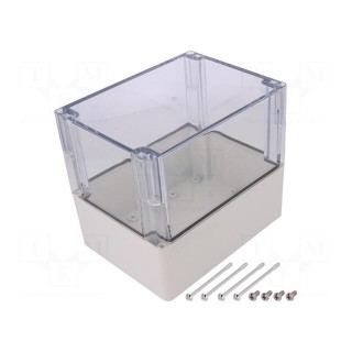 Enclosure: multipurpose | X: 120mm | Y: 160mm | Z: 140mm | EURONORD | grey