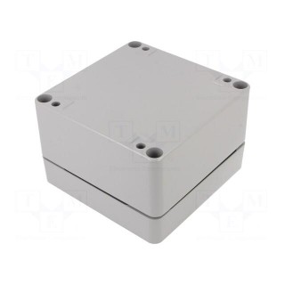 Enclosure: multipurpose | X: 140mm | Y: 140mm | Z: 90mm | ALUEIN-RJ | grey