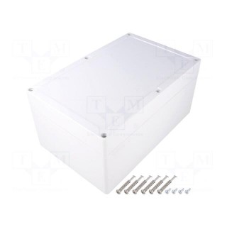 Enclosure: multipurpose | X: 162mm | Y: 252mm | Z: 120mm | TG PC | grey