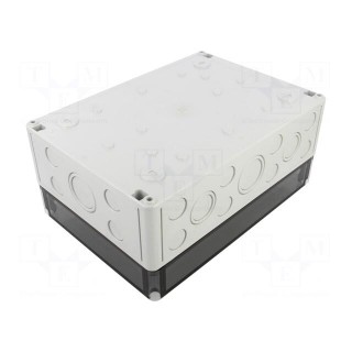 Enclosure: multipurpose | X: 180mm | Y: 254mm | Z: 111mm | TK PC | grey