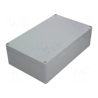 Enclosure: multipurpose | X: 250mm | Y: 402mm | Z: 120mm | EURONORD | grey