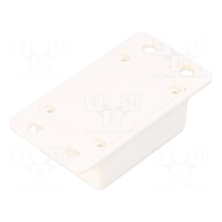 Enclosure: multipurpose | X: 32mm | Y: 62mm | Z: 20mm | ABS | white