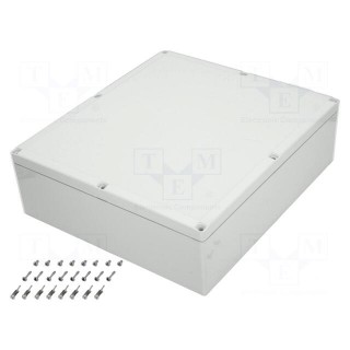Enclosure: multipurpose | X: 360mm | Y: 400mm | Z: 121mm | EURONORD 3