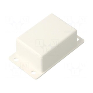 Enclosure: multipurpose | X: 42mm | Y: 76mm | Z: 25mm | ABS | white