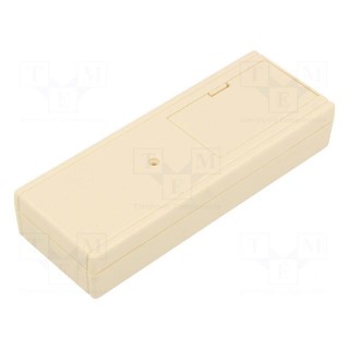 Enclosure: multipurpose | X: 47mm | Y: 127mm | Z: 23mm | ABS | ivory