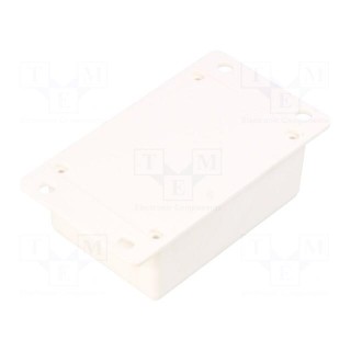 Enclosure: multipurpose | X: 48mm | Y: 86mm | Z: 26mm | ABS | white