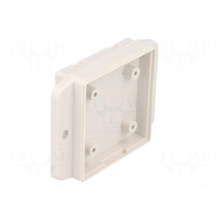 Enclosure: multipurpose | X: 50.4mm | Y: 50mm | Z: 17mm | ABS | white