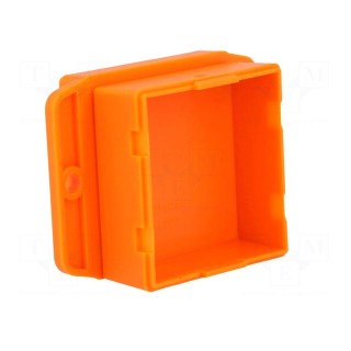 Enclosure: multipurpose | X: 50.4mm | Y: 50mm | Z: 27mm | ABS | orange