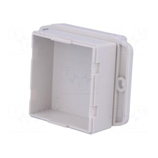 Enclosure: multipurpose | X: 50.4mm | Y: 50mm | Z: 27mm | ABS | white