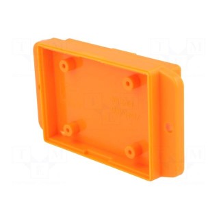 Enclosure: multipurpose | X: 50.4mm | Y: 70mm | Z: 17mm | ABS | orange