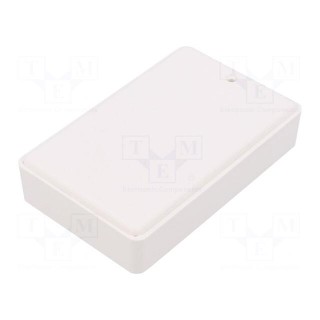 Enclosure: multipurpose | X: 58mm | Y: 90mm | Z: 22mm | ABS | white