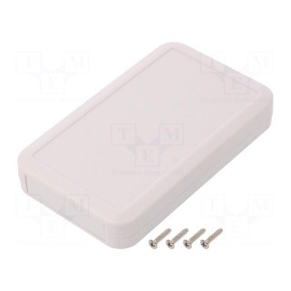 Enclosure: multipurpose | X: 69mm | Y: 115mm | Z: 19.5mm | LC | ABS | white