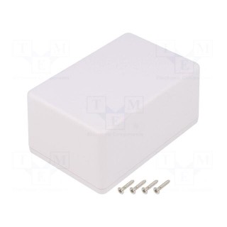 Enclosure: multipurpose | X: 70mm | Y: 105mm | Z: 50mm | TWN | ABS | white