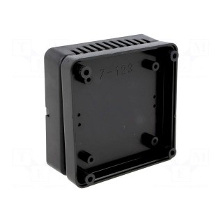 Enclosure: multipurpose | X: 75.8mm | Y: 75.8mm | Z: 30mm | vented | ABS