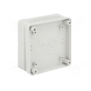 Enclosure: multipurpose | X: 75.8mm | Y: 75.8mm | Z: 30mm | vented | ABS