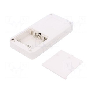 Enclosure: multipurpose | X: 80mm | Y: 165mm | Z: 27mm | LC | ABS | white
