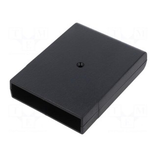 Enclosure: with panel | X: 69mm | Y: 90.5mm | Z: 19mm | ABS | black