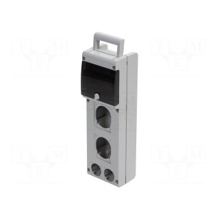 Enclosure: for modular components | grey | Series: BLOCK