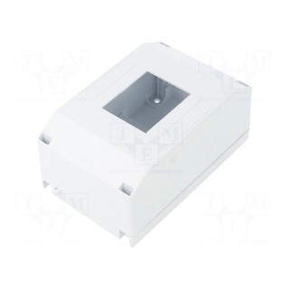 Enclosure: for modular components | IP20 | white | No.of mod: 4 | 400V