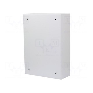 Enclosure: for modular components | IP30 | light grey | steel | IK08