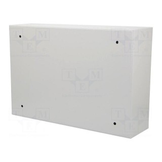 Enclosure: for modular components | IP30 | light grey | steel | IK08