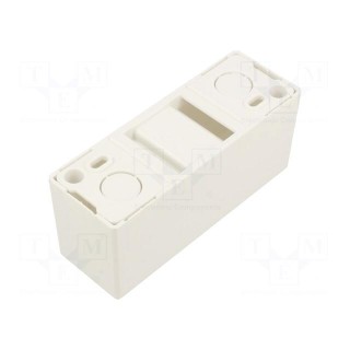 Enclosure: for modular components | IP30 | white | No.of mod: 2 | IK07