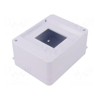 Enclosure: for modular components | IP30 | white | No.of mod: 5 | ABS