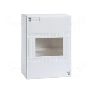 Enclosure: for modular components | IP30 | white | No.of mod: 6 | IK07