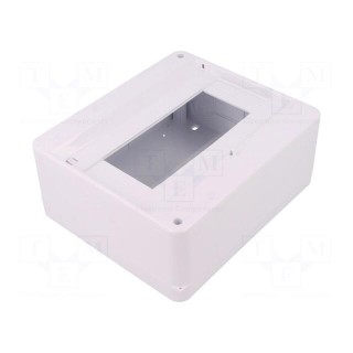 Enclosure: for modular components | IP30 | white | No.of mod: 8 | ABS